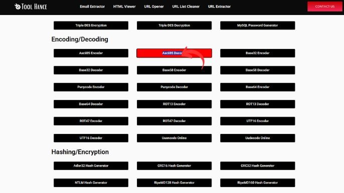 Ascii85 Decoder Simple & Fast Web Online Tool