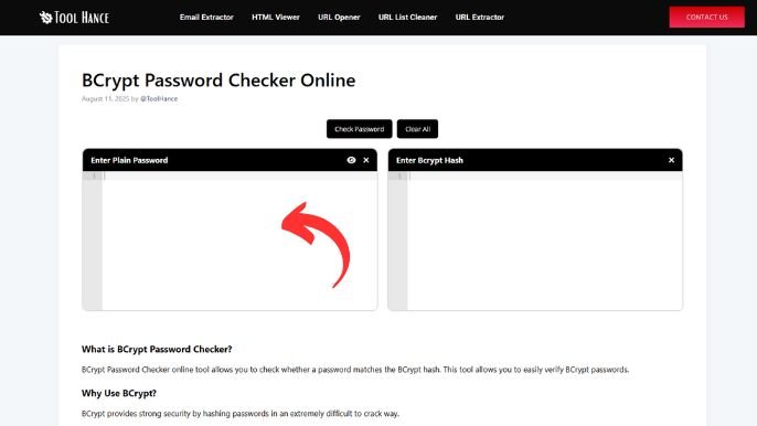 BCrypt Password Checker Online
