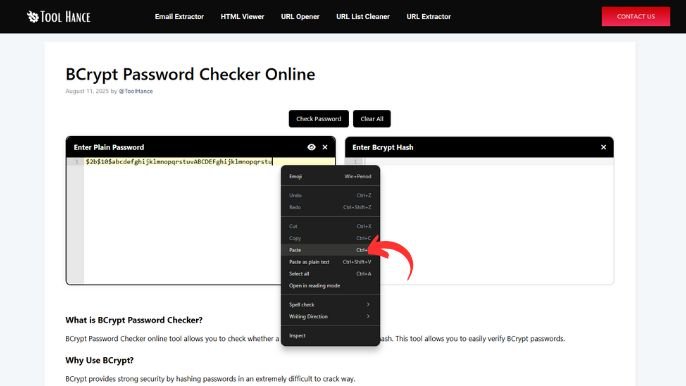 BCrypt Password Checker Online