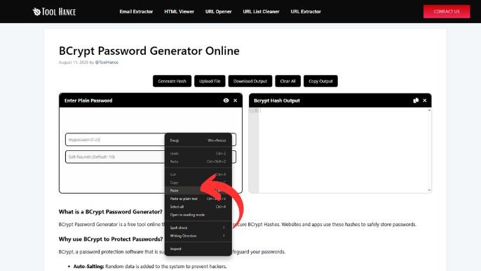 BCrypt Password Generator Online