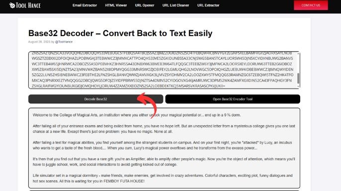 Base32 Decoder - Convert Back to Text Easily