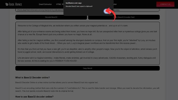 Base32 Decoder - Convert Back to Text Easily