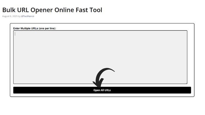 Bulk URL Opener Online 3