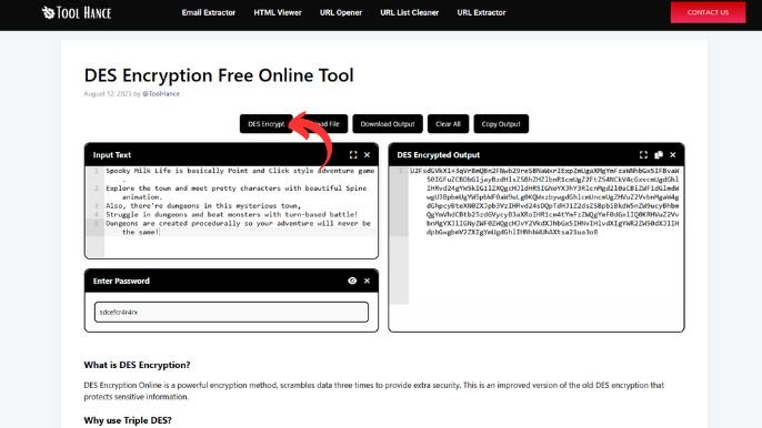DES Encryption Free Online Tool
