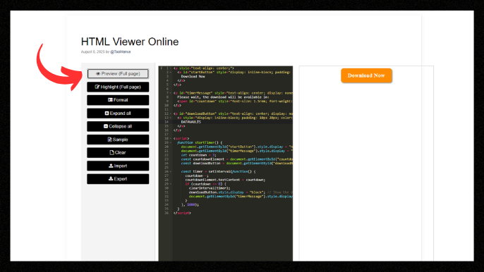 HTML Viewer Online