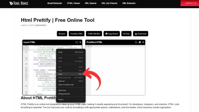 Html Prettify | Free Online Tool