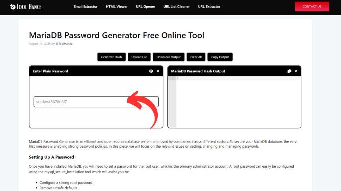 MariaDB Password Generator Free Online Tool