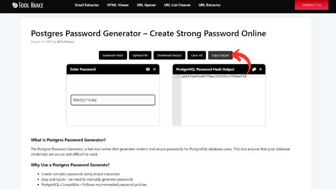 Postgres Password Generator – Create Strong Password Online