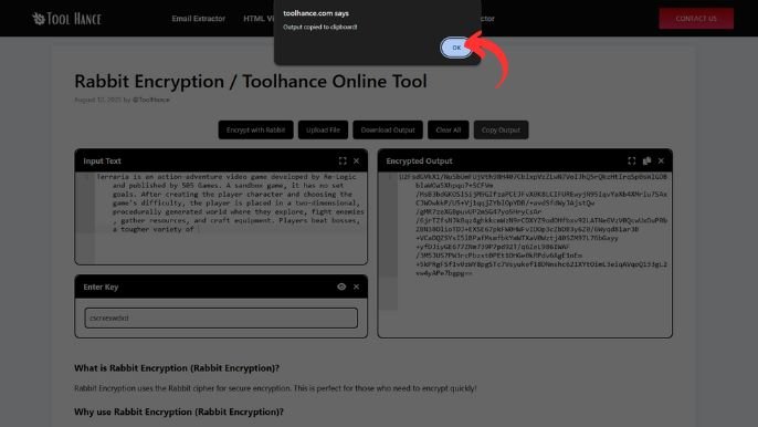 Rabbit Encryption / Toolhance Online Tool