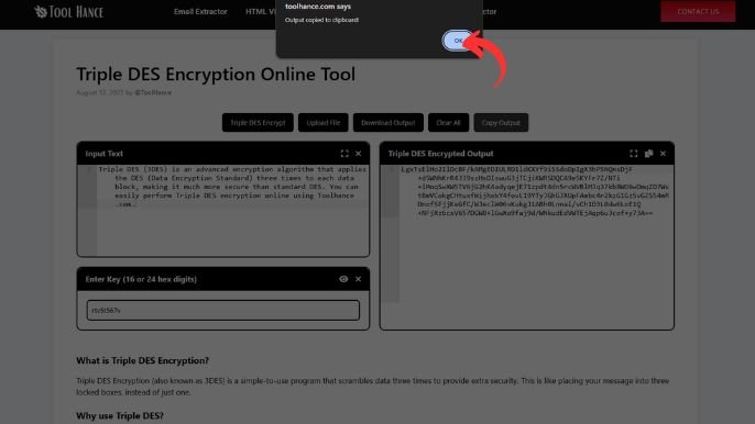 Triple DES Encryption Online Tool
