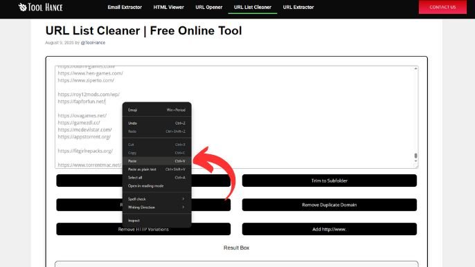 URL List Cleaner | Free Online Tool