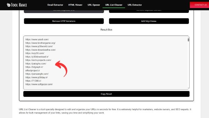 URL List Cleaner | Free Online Tool